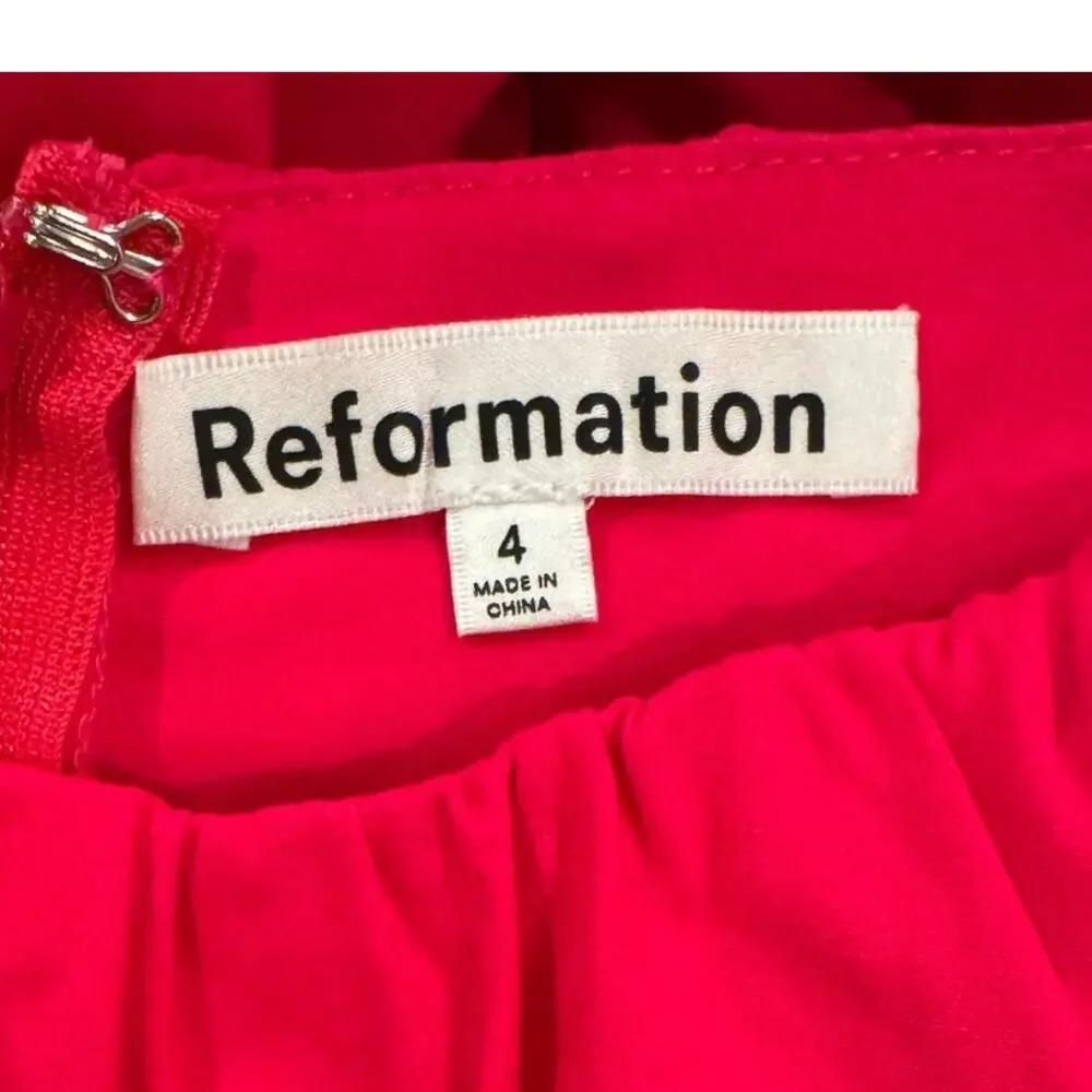 Reformation Farley Dress in Corvette Size 4 - Picture 5 of 7